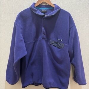Patagonia Men's PURPLE Fleece Sweater